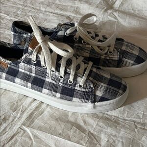 Keds blue and White Checkered Sneakers size 8/12
